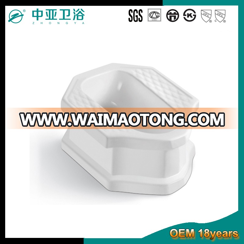 China cheap ceramic stypes of squat toilets water closet pan bathroom sanitary color squatting pan toilet